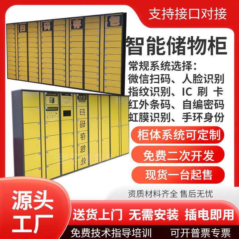 微信扫码智能寄存柜/存包/平板手机/行李箱/洗浴更衣柜/门数可选