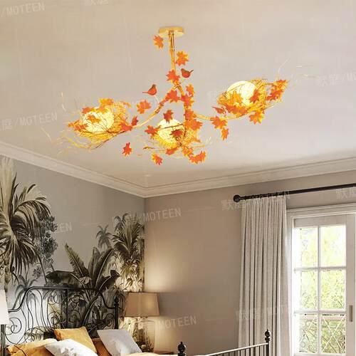 温馨LED卧室吸顶灯饰个性鸟巢餐厅灯阳台灯创意鸟窝玄关过道灯具