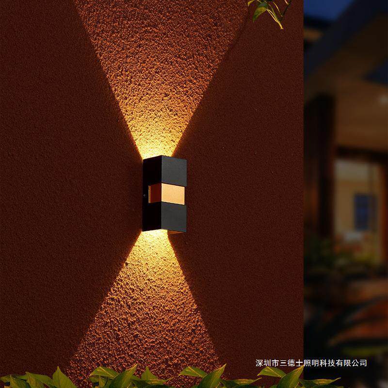 阳台壁灯墙灯超亮露台灯户外防水过道走廊现代简约外墙室外庭院灯