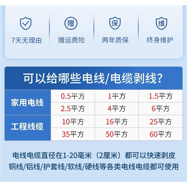 小型剥线机钳拨线器剥皮机废旧铜线电线缆去皮机电动家用拔线神器