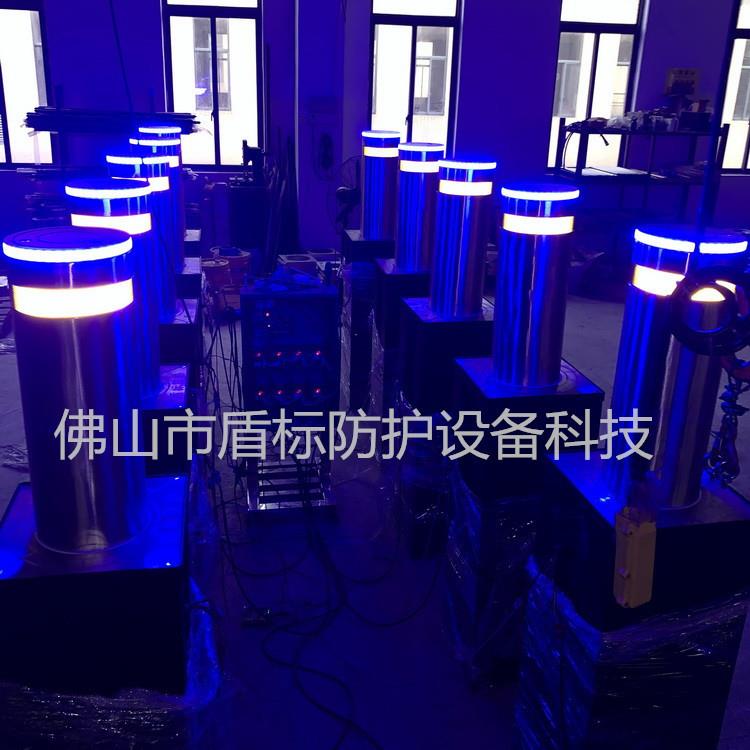 电子停车桩路口地埋不锈钢防冲撞车档柱智能遥控伸缩隐形路障桩