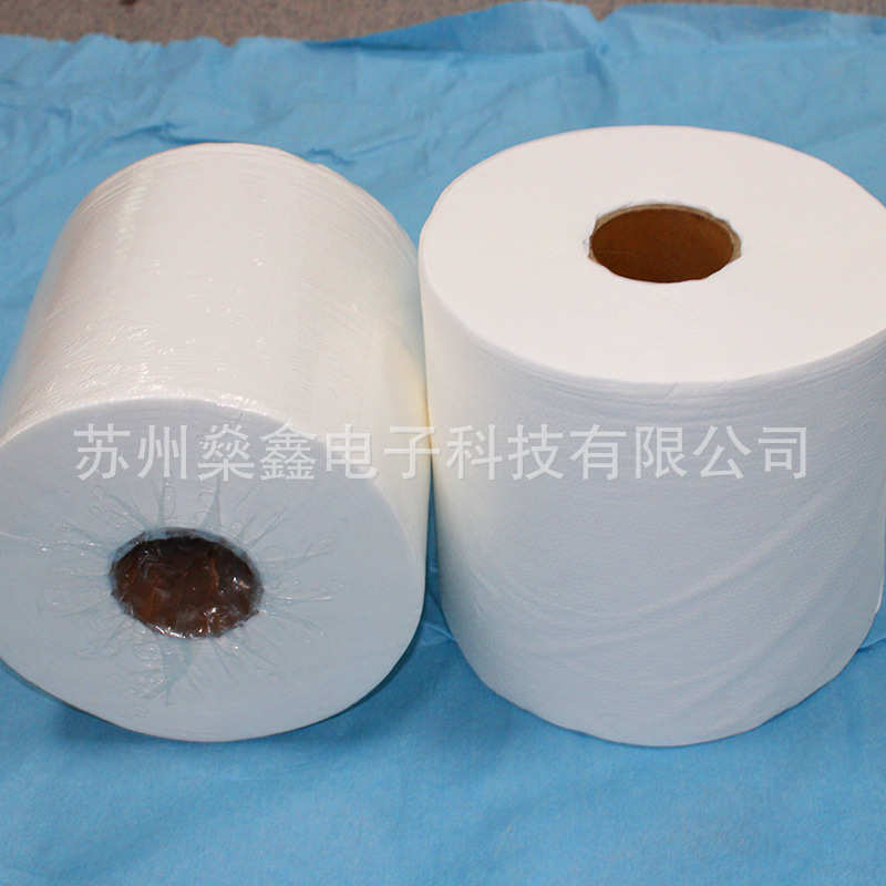 工业洁净擦拭布定制多用途擦拭纸白色无尘大卷纸防静电无尘纸