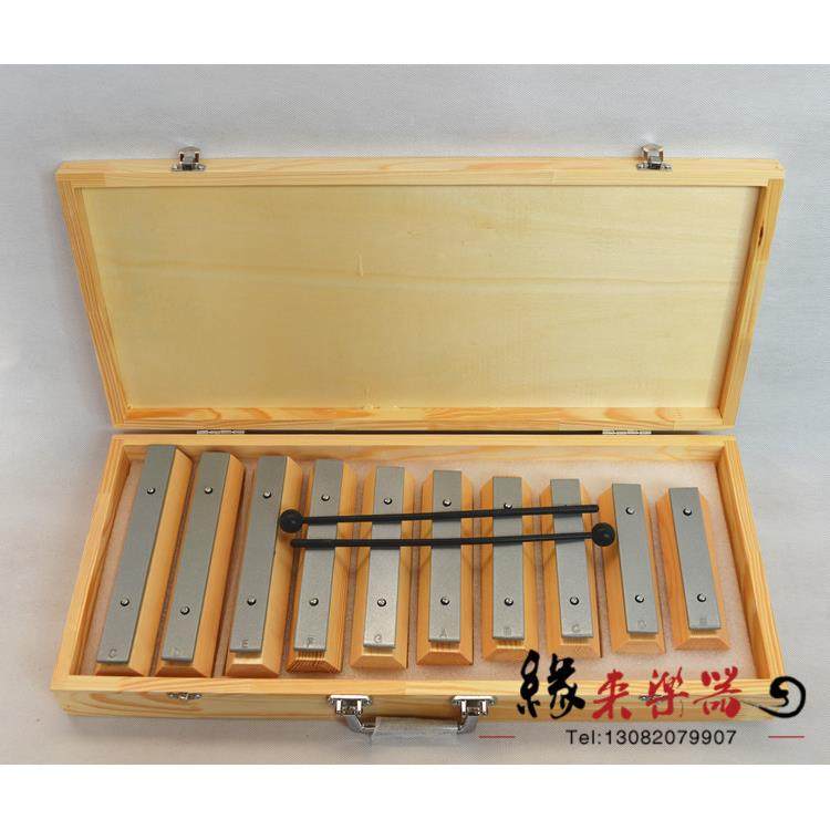 打击乐器奥尔夫乐器音乐早教木琴10音音砖敲琴铝板琴