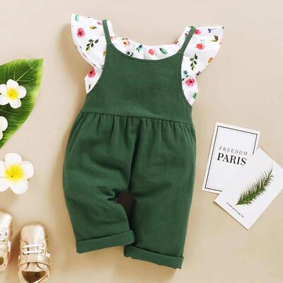 Toddler Girl Set 1-5 Years Kids Baby Girl Clothes Set Floral
