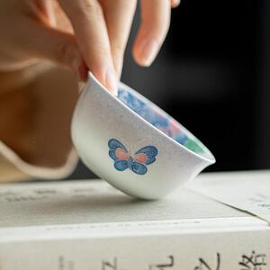 弥言创意渐变大号主人杯堆料纯手绘茶杯家用品茗杯女士专用高颜值