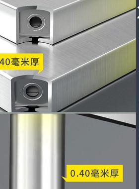 厨置物架不锈钢架子多层落地桌多功能收纳工作台子物QFK家用储房