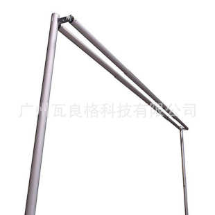 外贸窗帘架户内外适用易装铝合金伸缩背景架double pipe出口