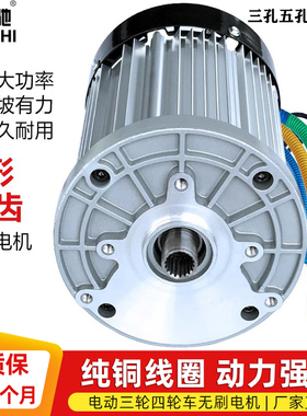 水电瓶电动三轮车大功率改装无刷总成60v72v1200w1500瓦3000w电