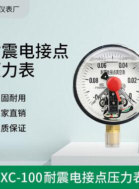 电接点压力表YNXC100耐震磁助式径向标准螺纹M20*1.5触点电压30VA
