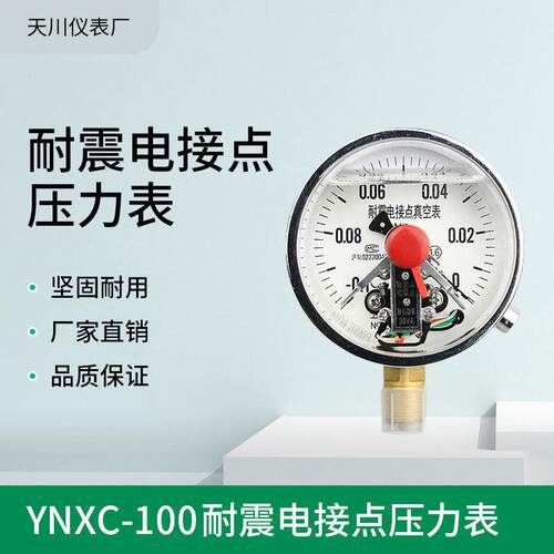 电接点压力表YNXC100耐震磁助式径向标准螺纹M20*1.5触点电压30VA