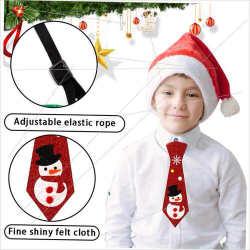 Christmas Tie Snowman Christmas tree tie party decoration