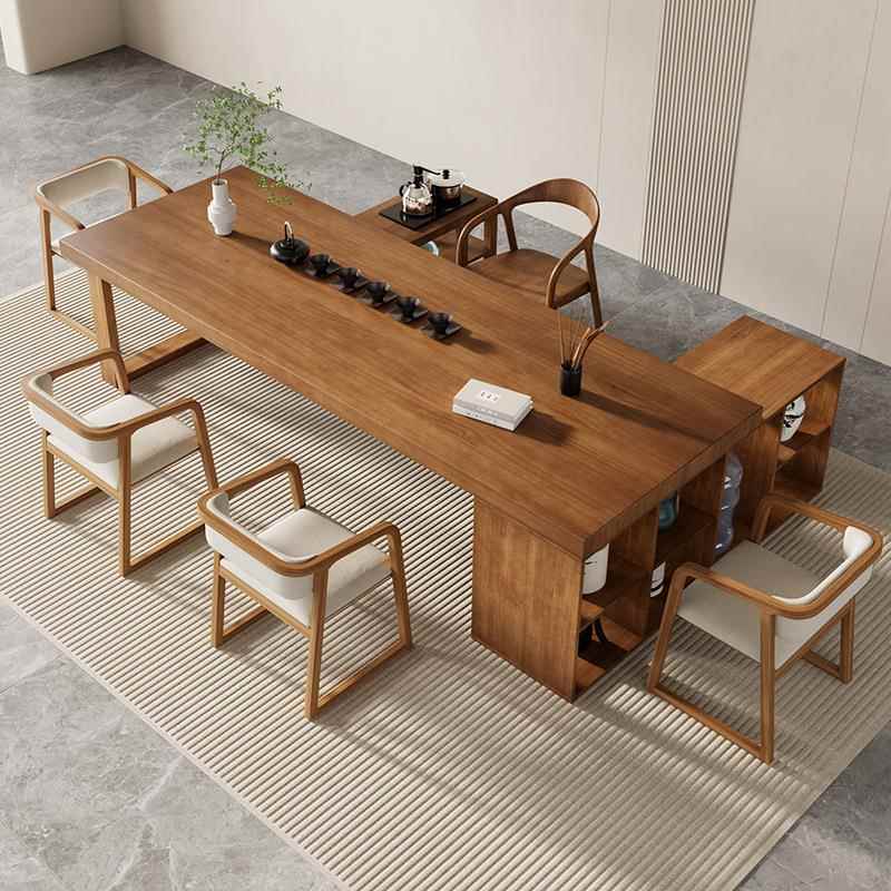 桌简约BEH客厅全家用室实木茶茶柜一体泡茶桌办公茶台桌椅套组合