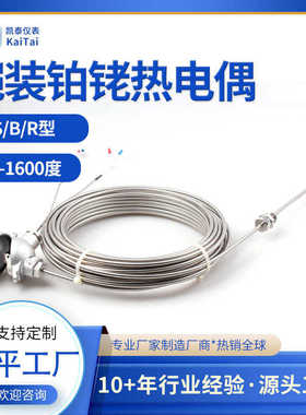 -s铠装耐高温型 .s0齐全铑型131偶5型r 型尺寸wrpk铂丝b热电偶