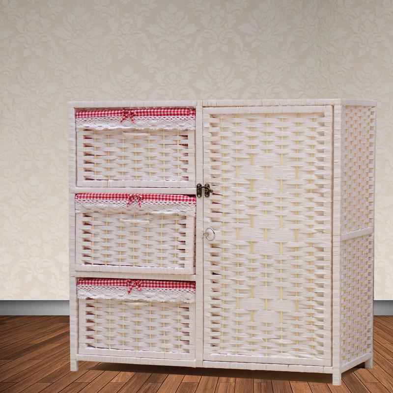 屉藤编衣柜多层床柜整体白宝色宝衣柜书柜IMY玩具柜大号抽柜收头