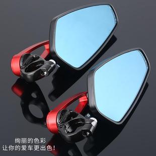 现货供应摩托车改装车把反光镜手把倒车镜街车跑车手把复古后视镜