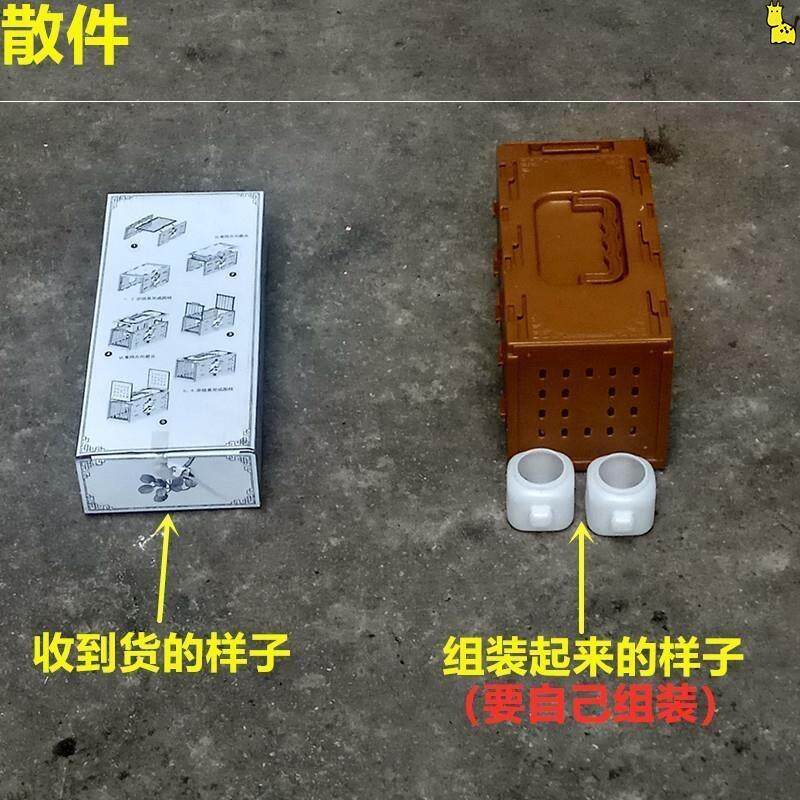 新款直销竹制一格二格上山笼排笼画眉鸟黄豆鸟运输笼塑料运输笼麻