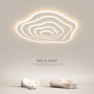 1522代5年新款 山波浪吸顶卧室房间 中灯具简约现0客厅主灯创意个性