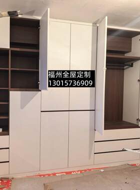 福州工厂全屋定制整体衣柜整体橱柜杉木生态板多层欧松板到顶家俱