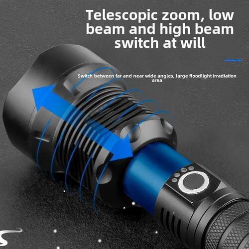5000LM Zoomable XM-L T6 LED Flashlight Torch Light手电筒