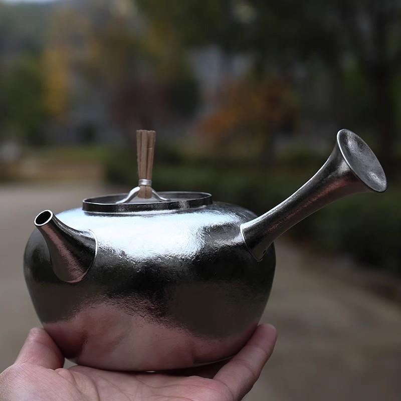 【招商】水友制钛钛铫砂泥养生煮茶壶钛博铫砂泥钛炉铫壶红泥炉煮
