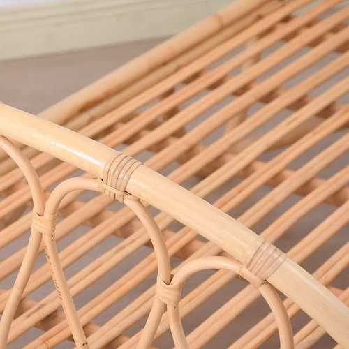 日式酒店客栈儿童床床藤编藤艺床藤椅沙发床卧室藤沙发床民宿家具