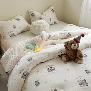 棉被 通用单冬人儿冬童季 A类大豆纤维豆豆被0007子春秋款 婴儿四季