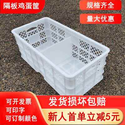 隔板蛋筐塑料鸡蛋筐长方形周转箱隔板蛋箱塑料筐大号鹌鹑蛋禽蛋筐