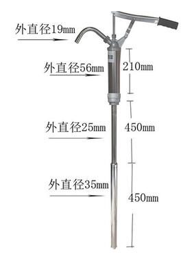 深圳30200伸缩手压活塞油泵 宝润佳柱塞油桶泵 机油抽子