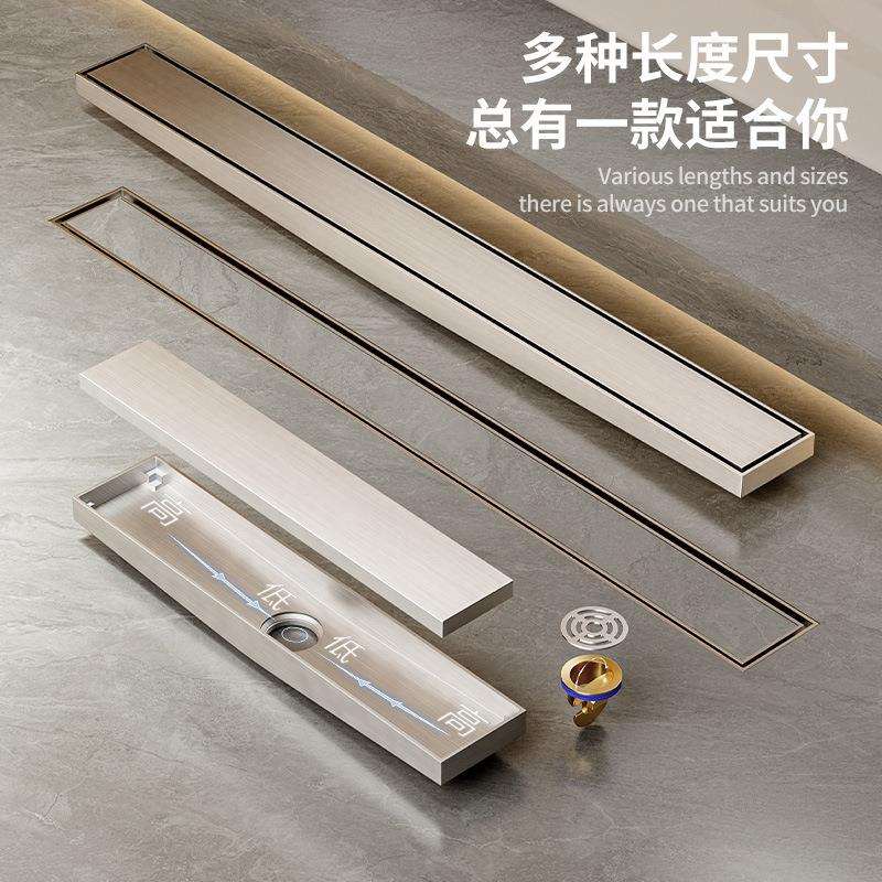 加厚锈不长排嵌入式地漏隐式304BXG-C卫生藏间斜坡度排水防钢臭地
