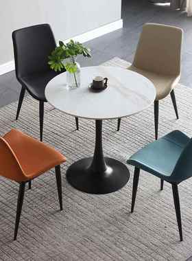 板会客郁休办公公休郁金香202轻合阳接待圆桌小闲金谈奢桌椅餐洽