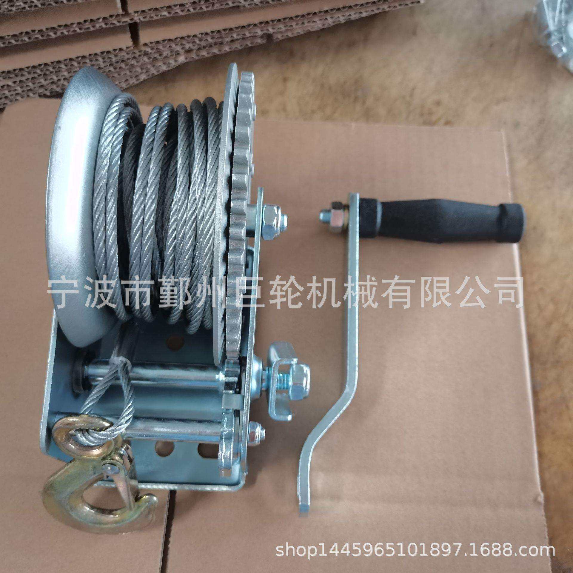 绞盘832游手动绞盘1600LB织带款S拖车绞/艇盘图片