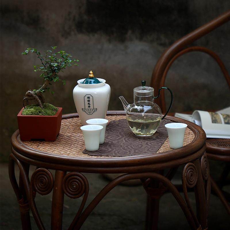 新款直销茶具套装礼盒茶包装陶瓷茶罐玻璃杯春茶绿茶碧螺春