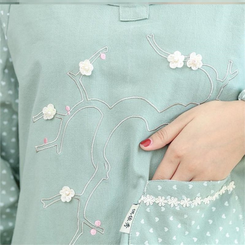 围裙全棉家用纯色女士北欧小清新防油污长袖罩衣大人厨房围裙批发,家庭/个人清洁工具,围裙套装,淘宝优惠券,粉丝福利购,淘宝优惠卷