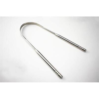 Stainless Steel Tongue Scraper Cleaner Fresh Breath Cleaning