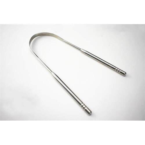 Stainless Steel Tongue Scraper Cleaner Fresh Breath Cleaning