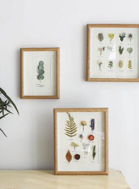 文艺植物手作标本装饰画挂画照片墙干燥花相框民宿家居摆饰创意礼