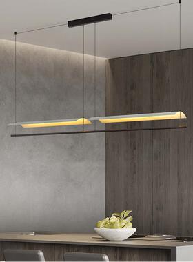 现代艺术餐厅台新中式极书房简办SZ-22729公室吧茶室设计一字型长