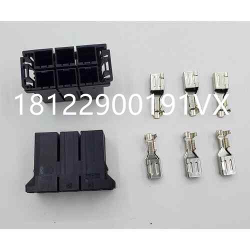 AMP D-5200 2排 X 3孔共6孔母头带螺孔 1-917809-3 1-917807-3