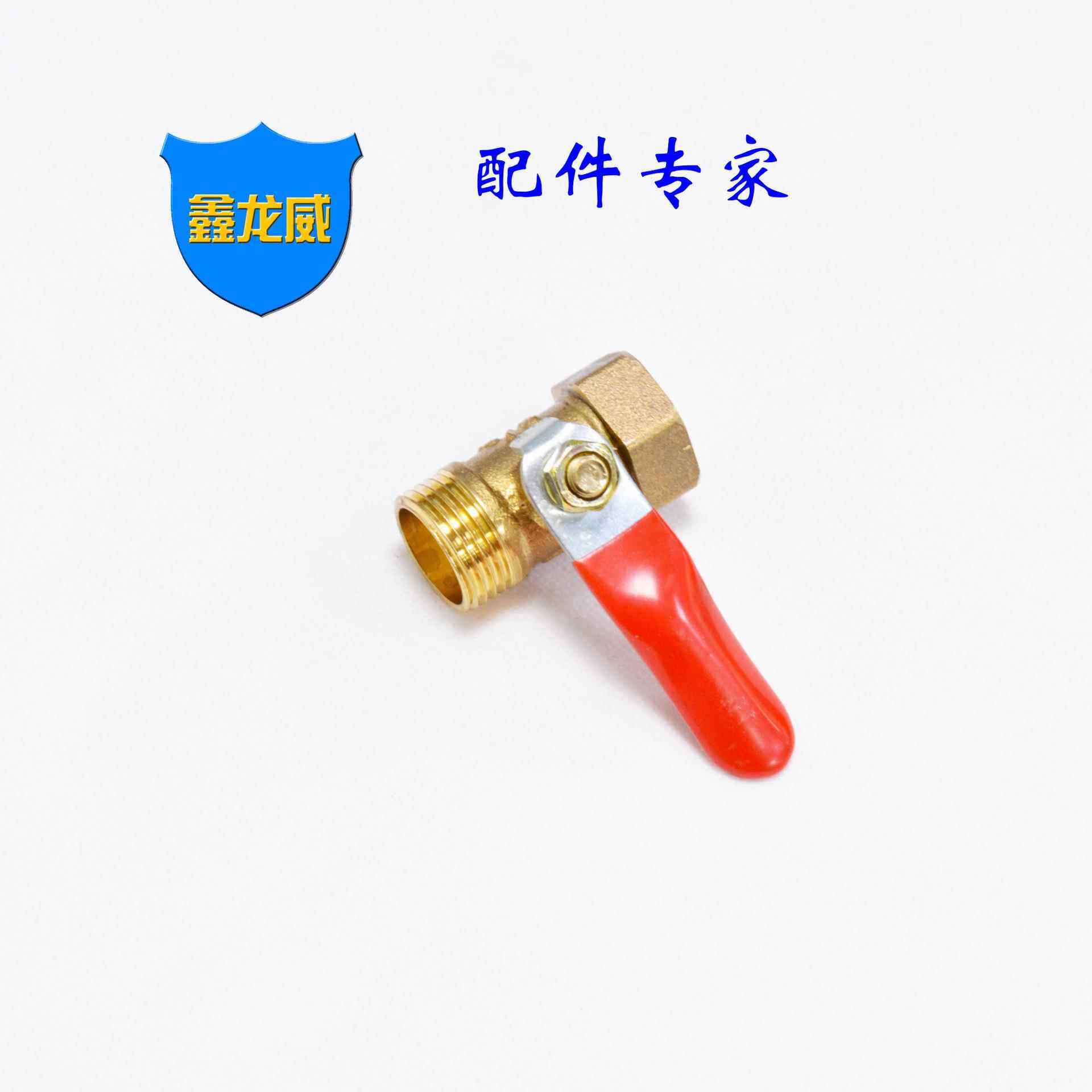 自产自销内外牙小球阀红柄黄铜迷你放气阀微型排气阀空压机配件