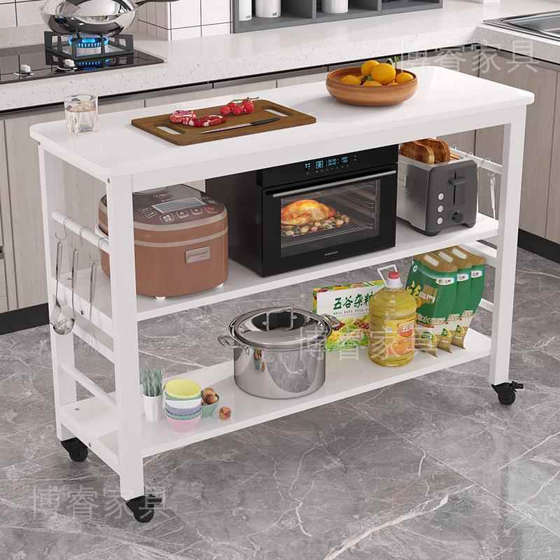 房切桌家菜用带轮子厨小长桌子多1288功能置物桌长简易多层方形桌