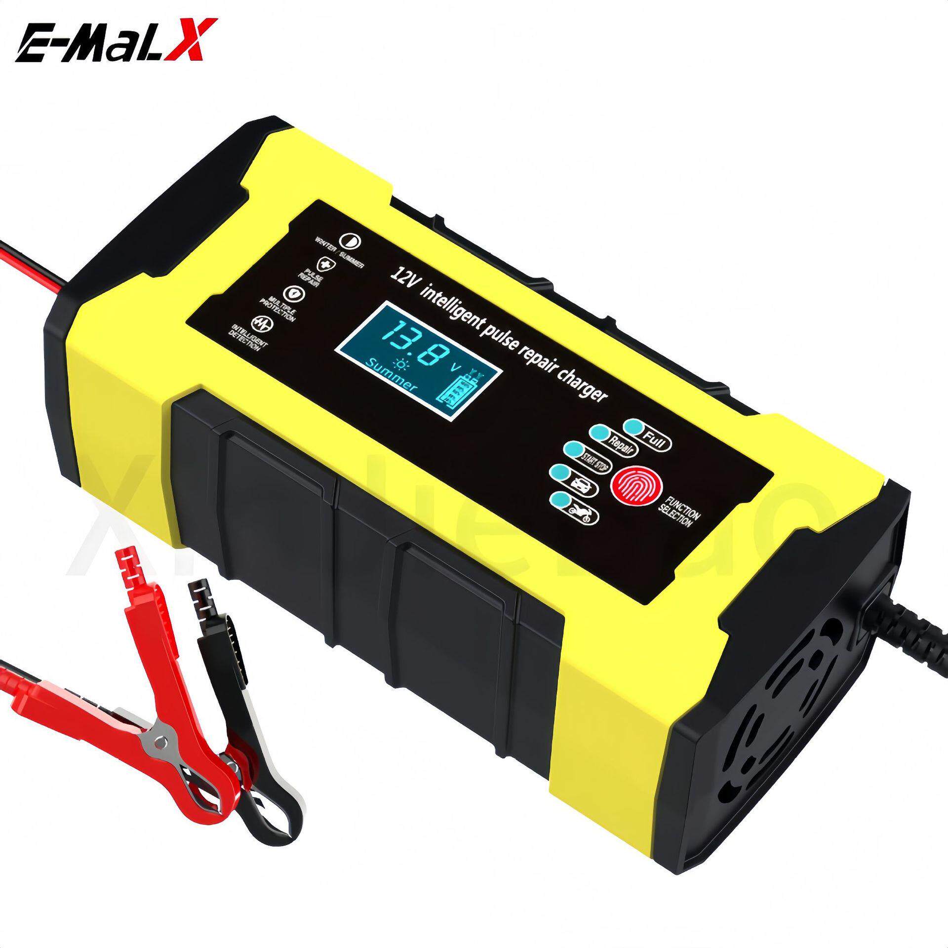 12V10A汽车电瓶充电器 摩托车电瓶充电器 12V电池储能电瓶充电器1