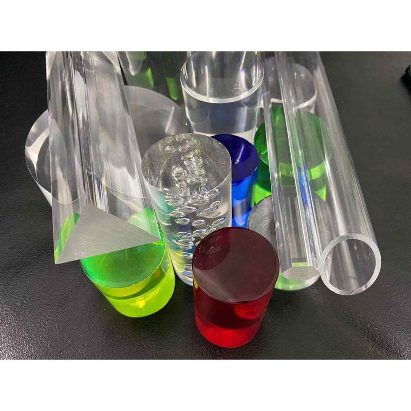 亚克力玻璃管 透明亚克力实心pmma气泡棒 有机玻璃亚克力展示灯罩