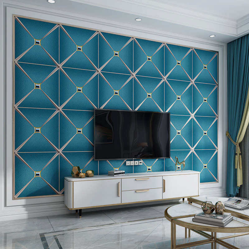 灰色镶钻鹿皮绒加厚墙纸现代简约电视背景墙客厅菱形无纺布壁纸,家装主材,自贴墙纸/自粘墙纸,淘宝优惠券,粉丝福利购,淘宝优惠卷