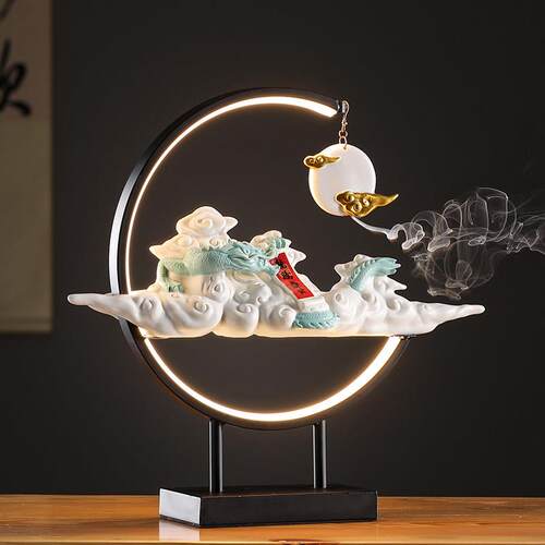 新中式创意定制龙摆件装饰礼品家居办公室玄关桌面软装饰乔迁开业