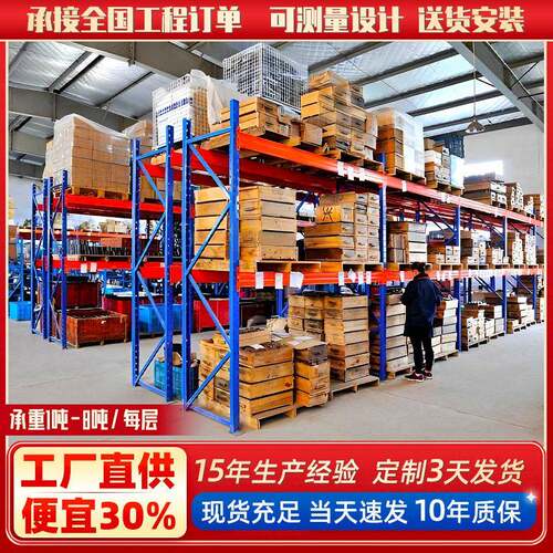 重型仓储货架仓库横梁式卡板货架位五金库房仓储货架重型货架