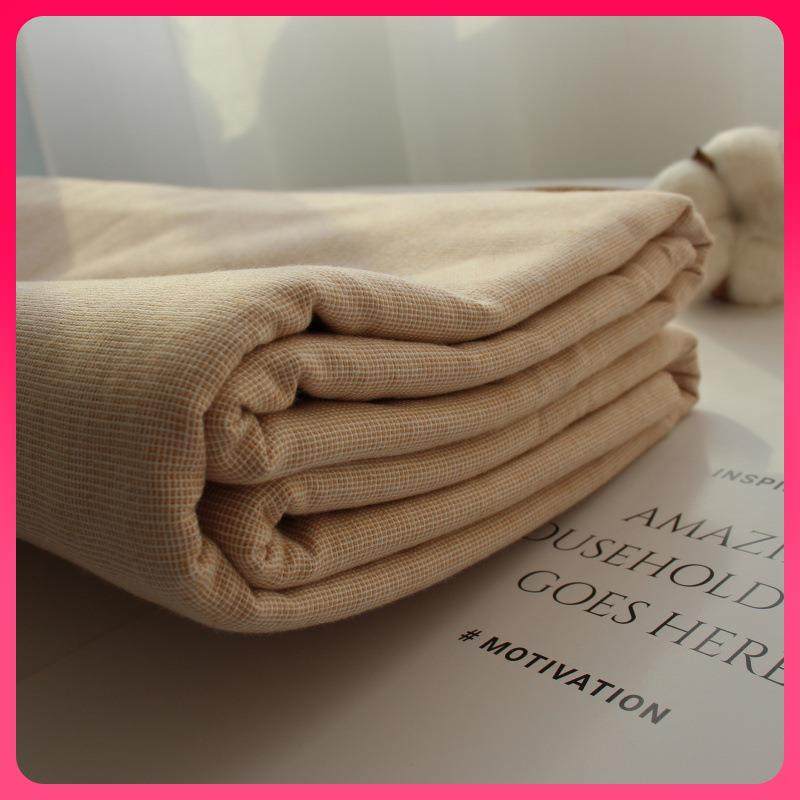 ⇛麻布~老粗布床单单件纯棉加厚高支高密不起皱好看的纯棉床