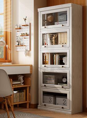批柜储物柜体整一墙书带柜门家用客厅落地儿SMI童防尘实木书玻架