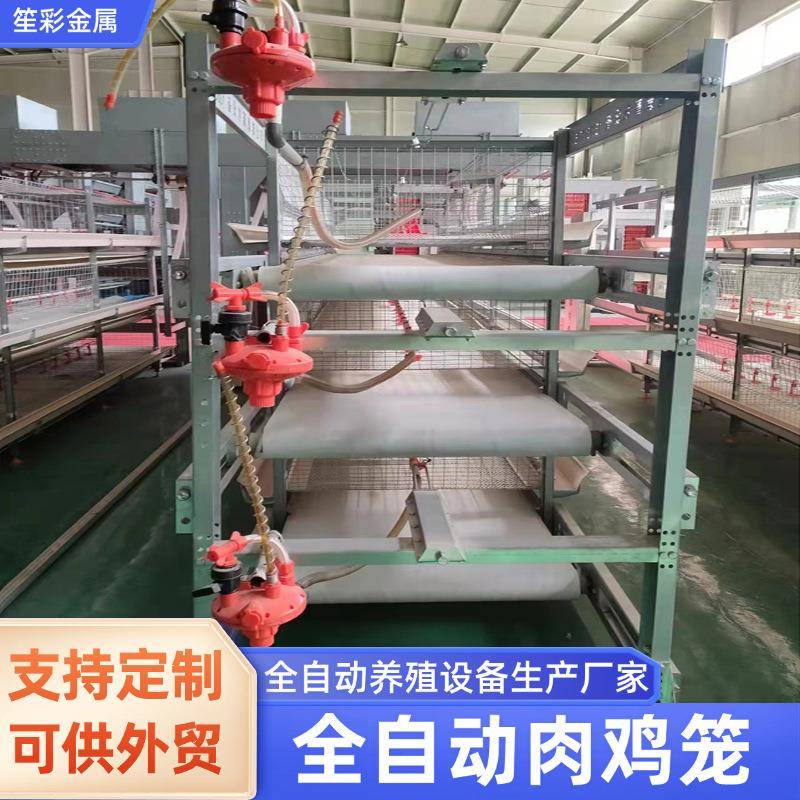 全自动畜牧机械养鸡设备养殖场肉鸡笼冷镀锌多层叠立式肉鸡笼子