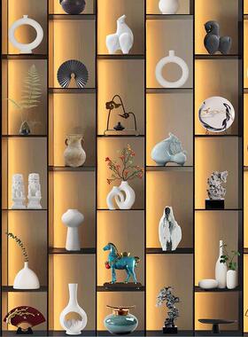 新中式轻奢创意家居摆饰客厅电视柜酒柜高档办公室样板间软装摆设