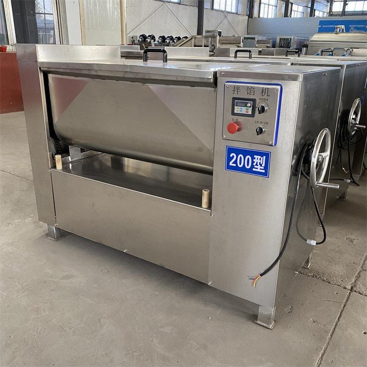 翻斗出料牛肉丸拌馅机器红肠加工成套设备韭菜鸡蛋搅拌机器